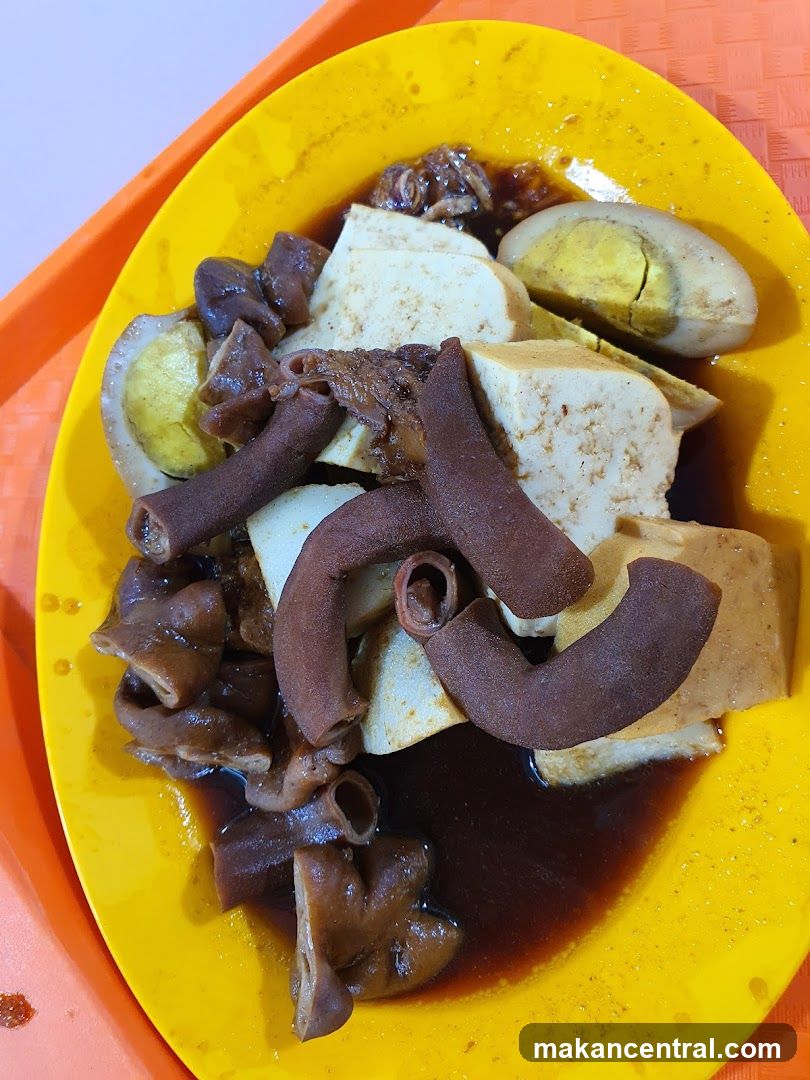 Braised Pork Intestines with Tofu and Eggs