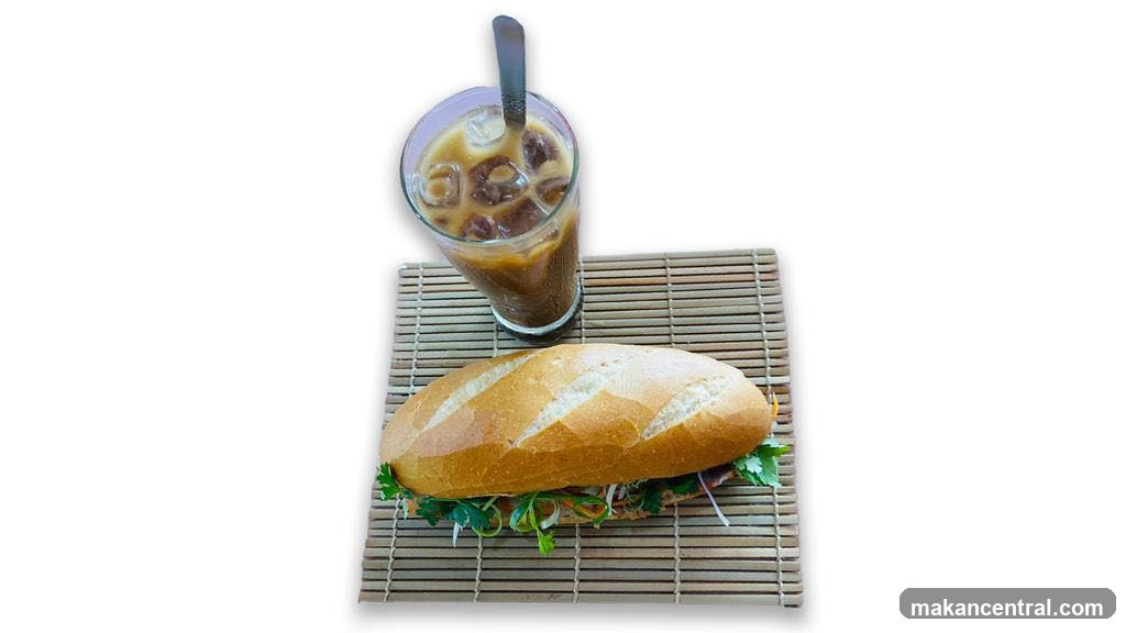 Banh Mi and Iced Coffee