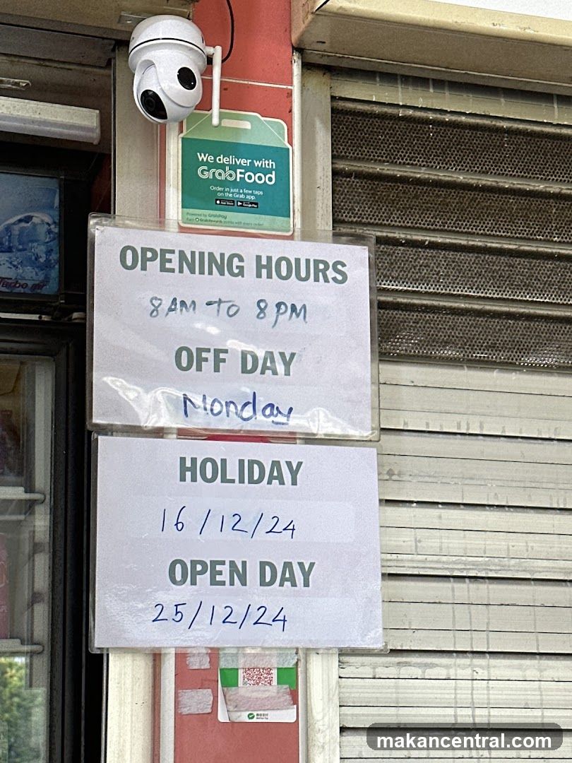 Opening Hours Sign