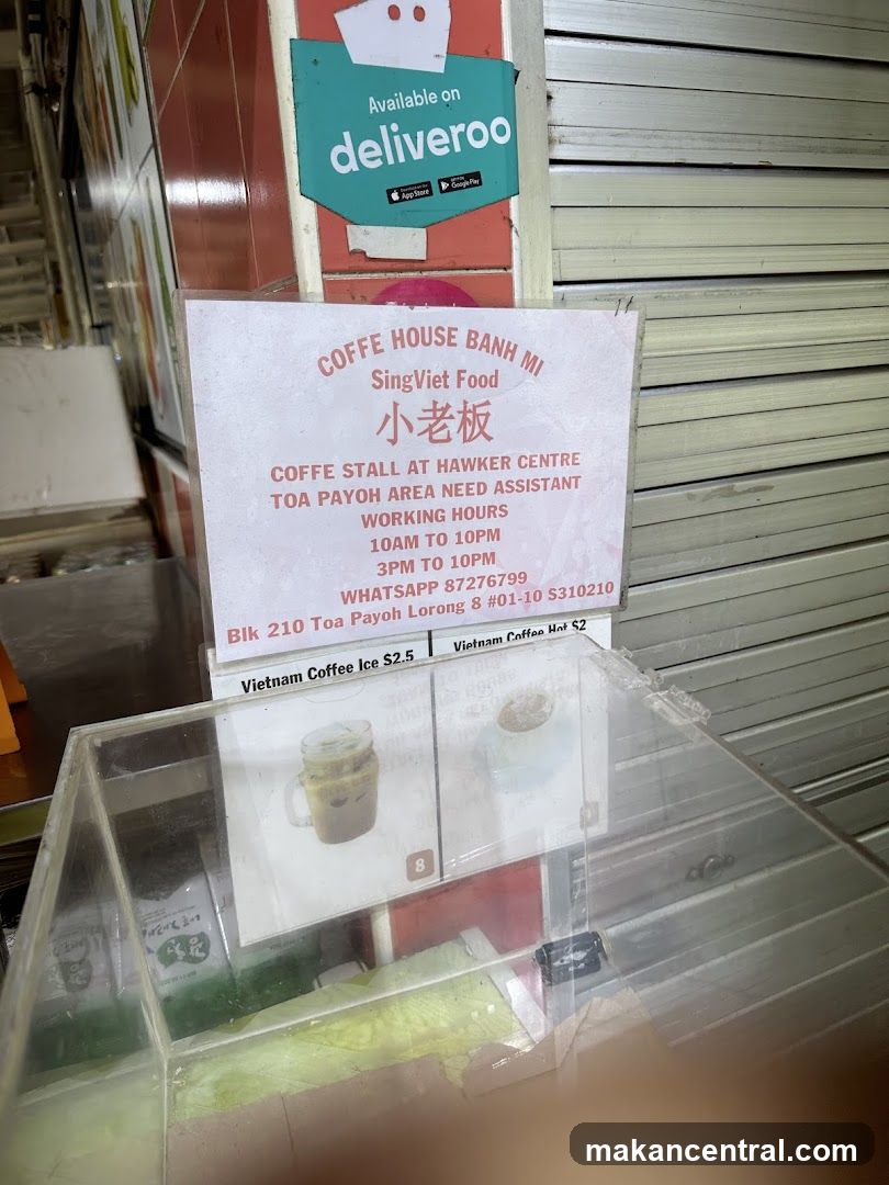 Coffe House Banh Mi SingViet Food Advertisement