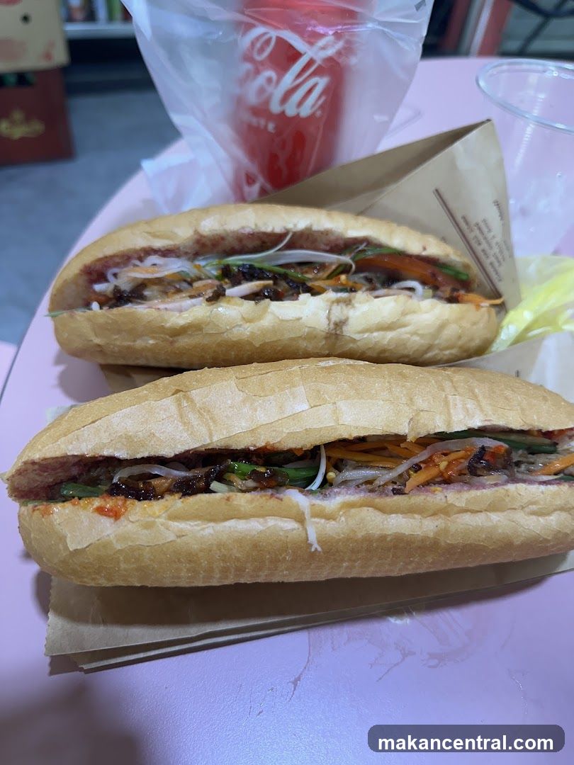 Two Banh Mi Sandwiches