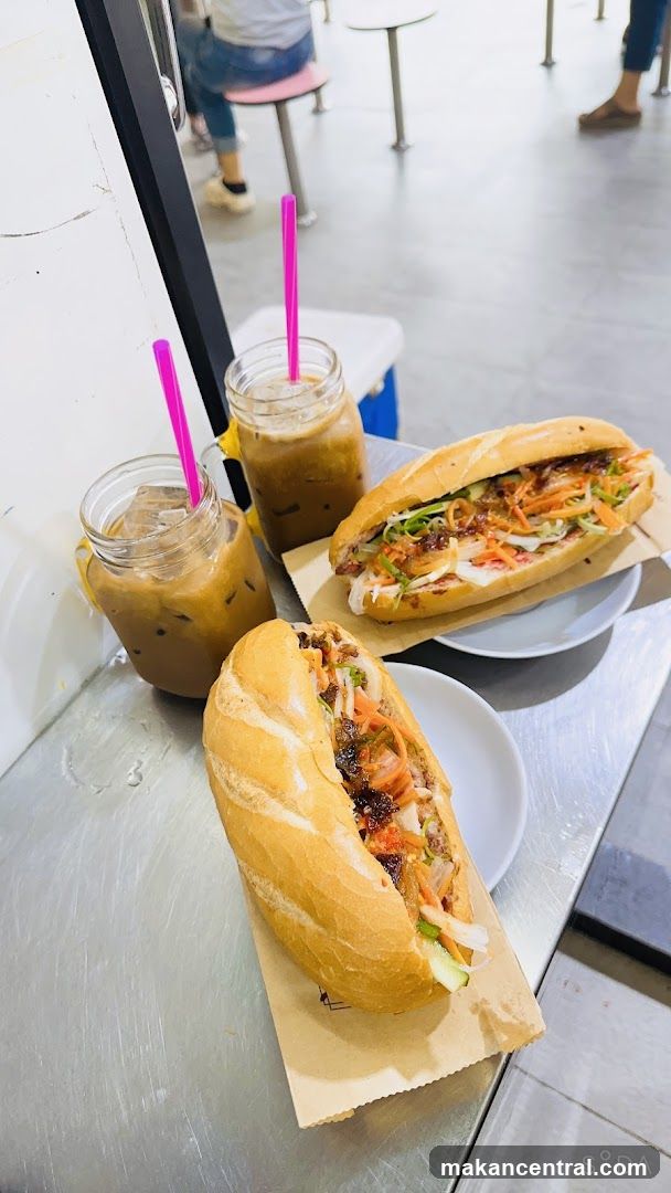 Banh Mi and Iced Coffee