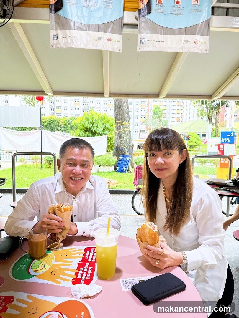 Couple Eating at a Food Stall
