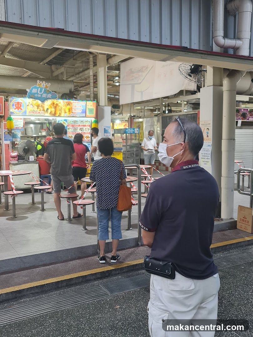 Food Stall with Customers