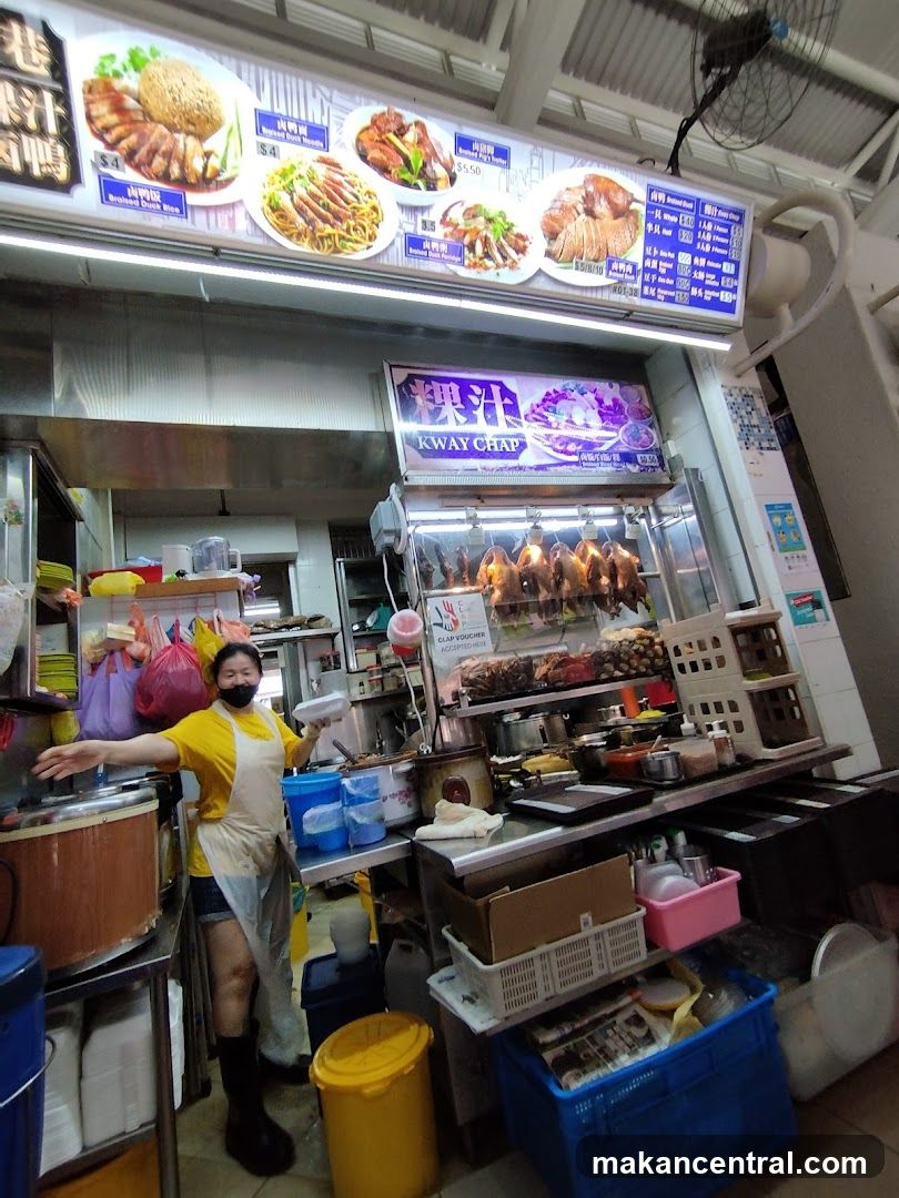 Food Stall with Roasted Ducks