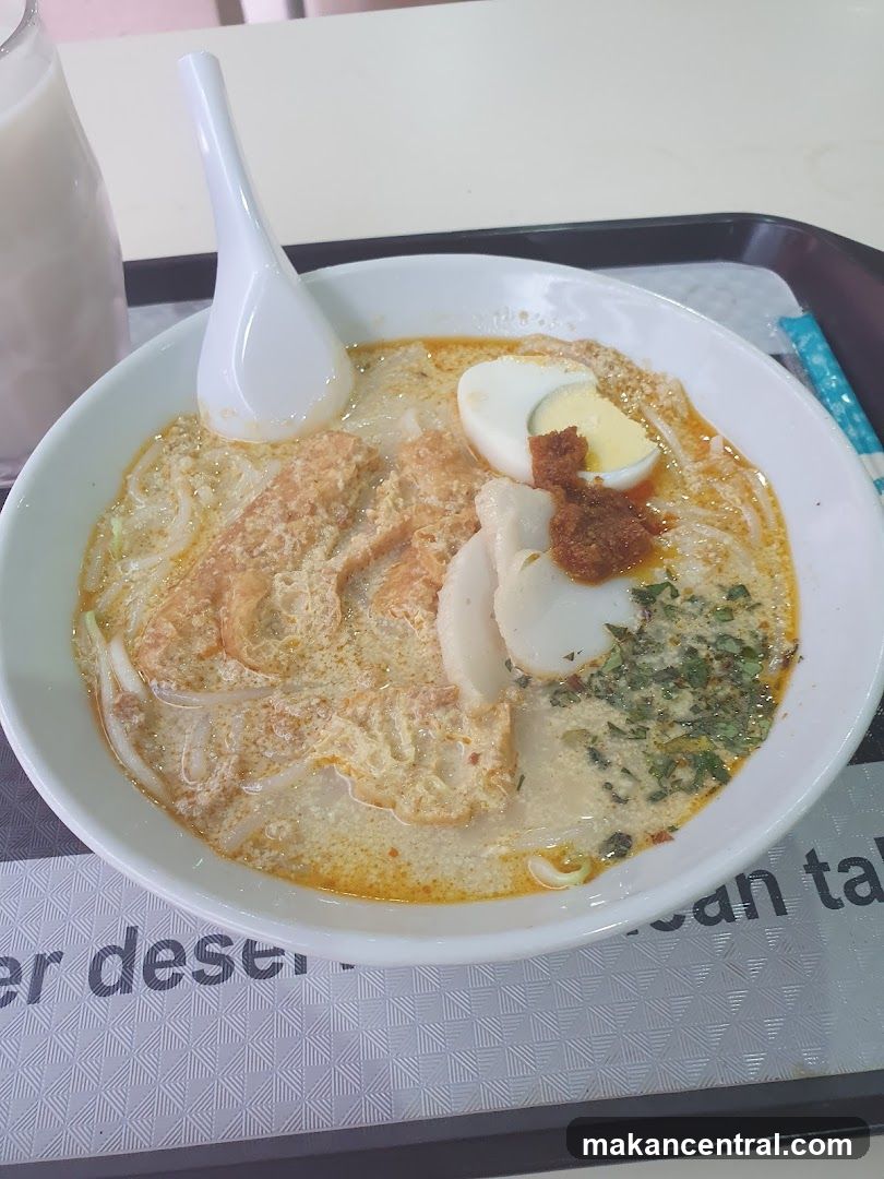 Laksa with Egg and Fish Cake