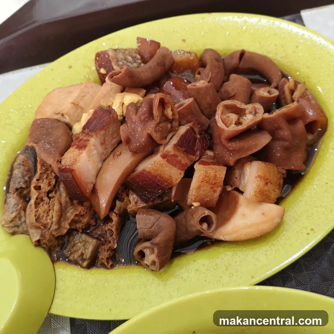 Braised Pork Belly and Intestines