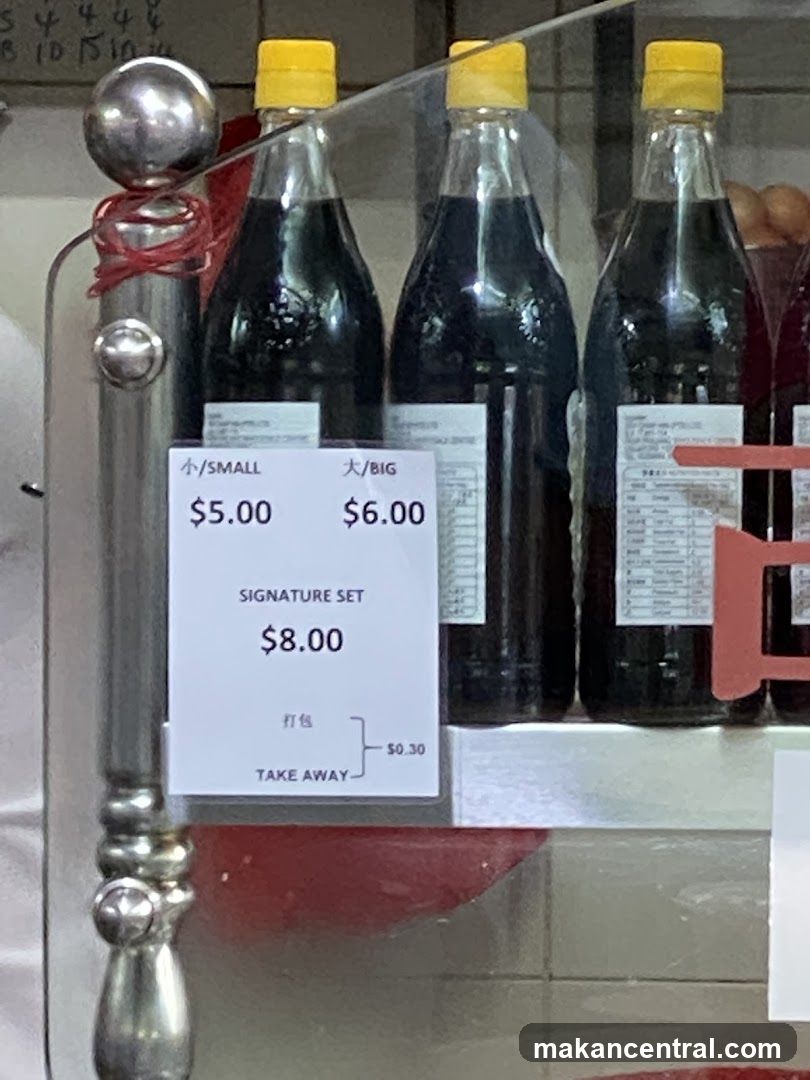 Sauce Bottles with Price List