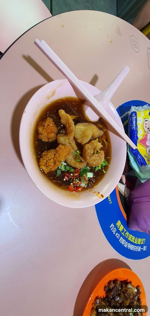Fried Food with Gravy and Noodles