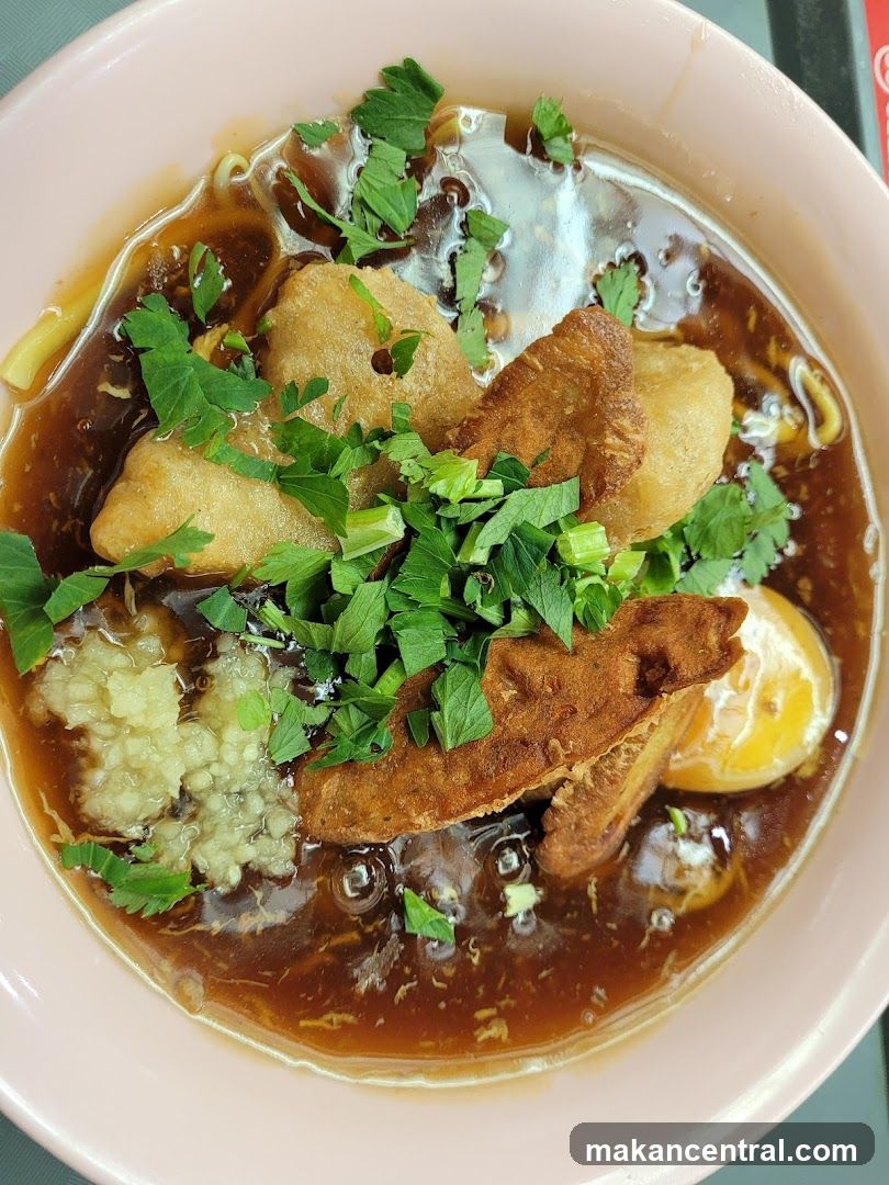 Noodle Soup with Fried Items