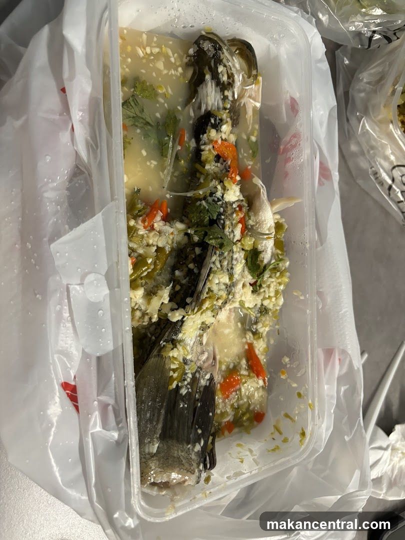 Steamed Fish with Garlic and Chili