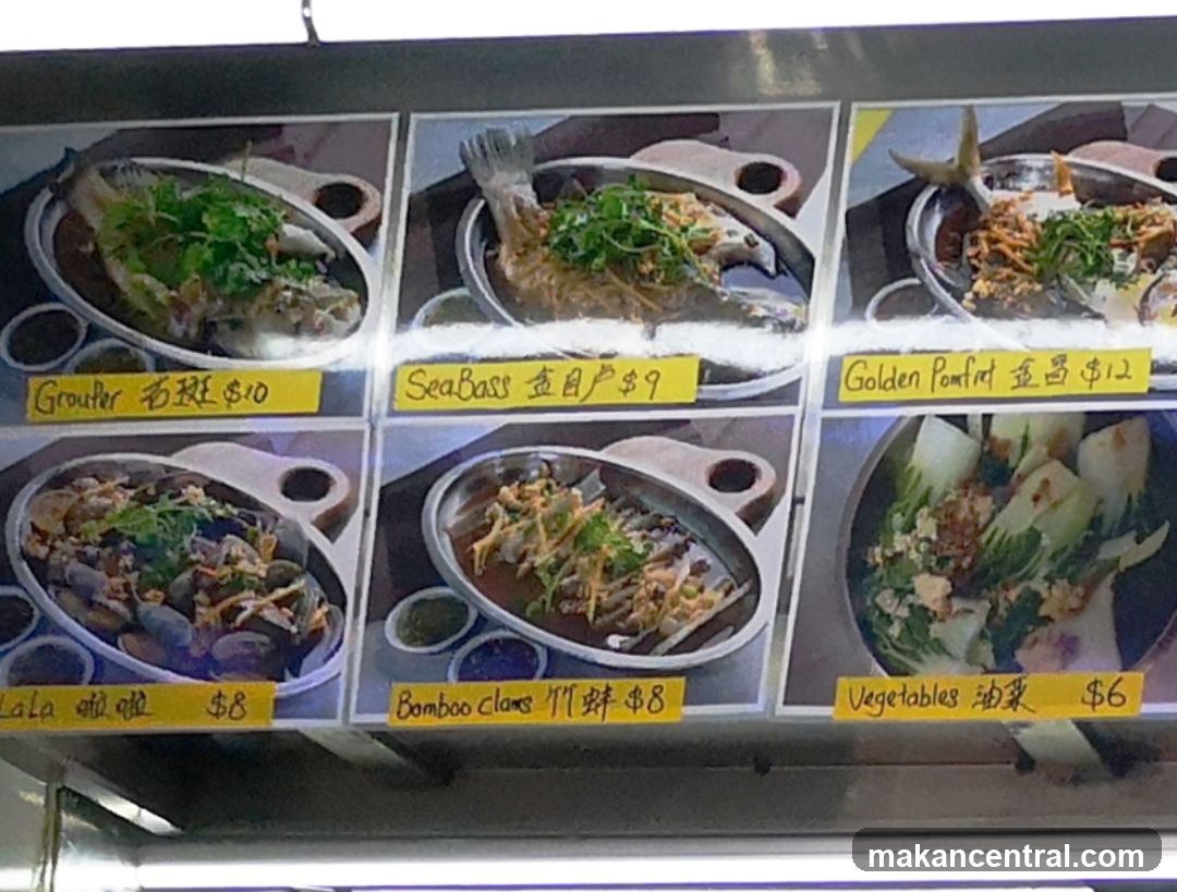 Seafood Menu