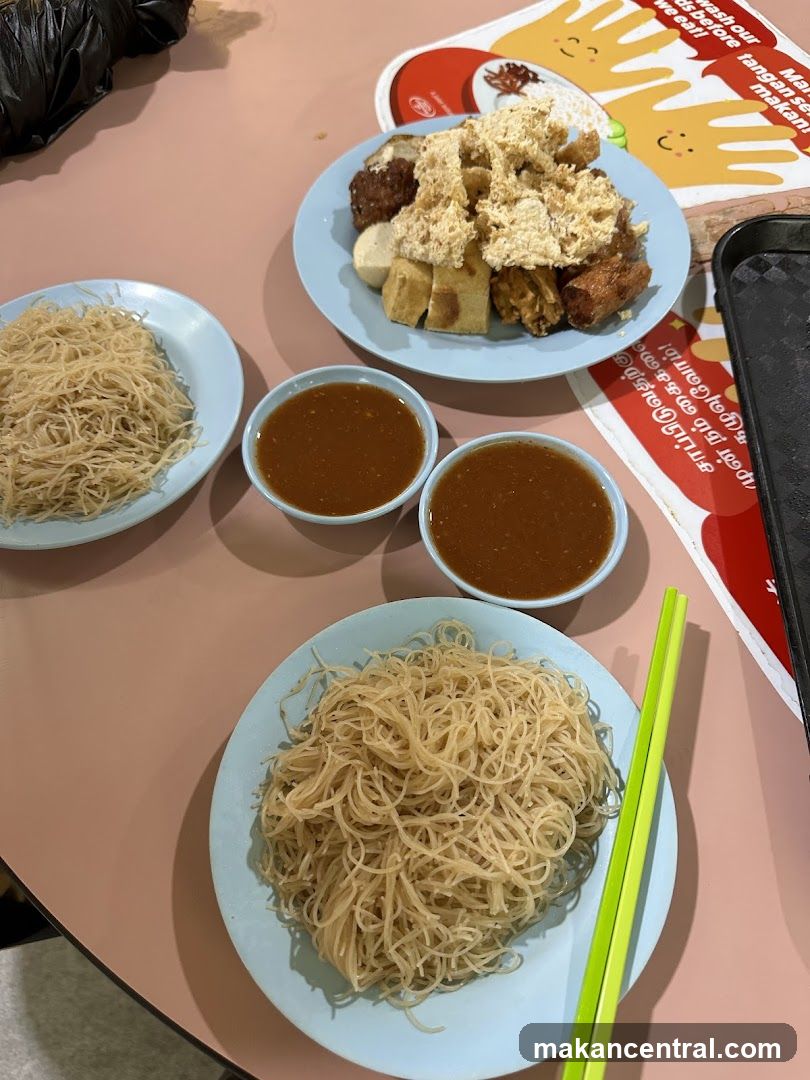 Noodles and Fried Food