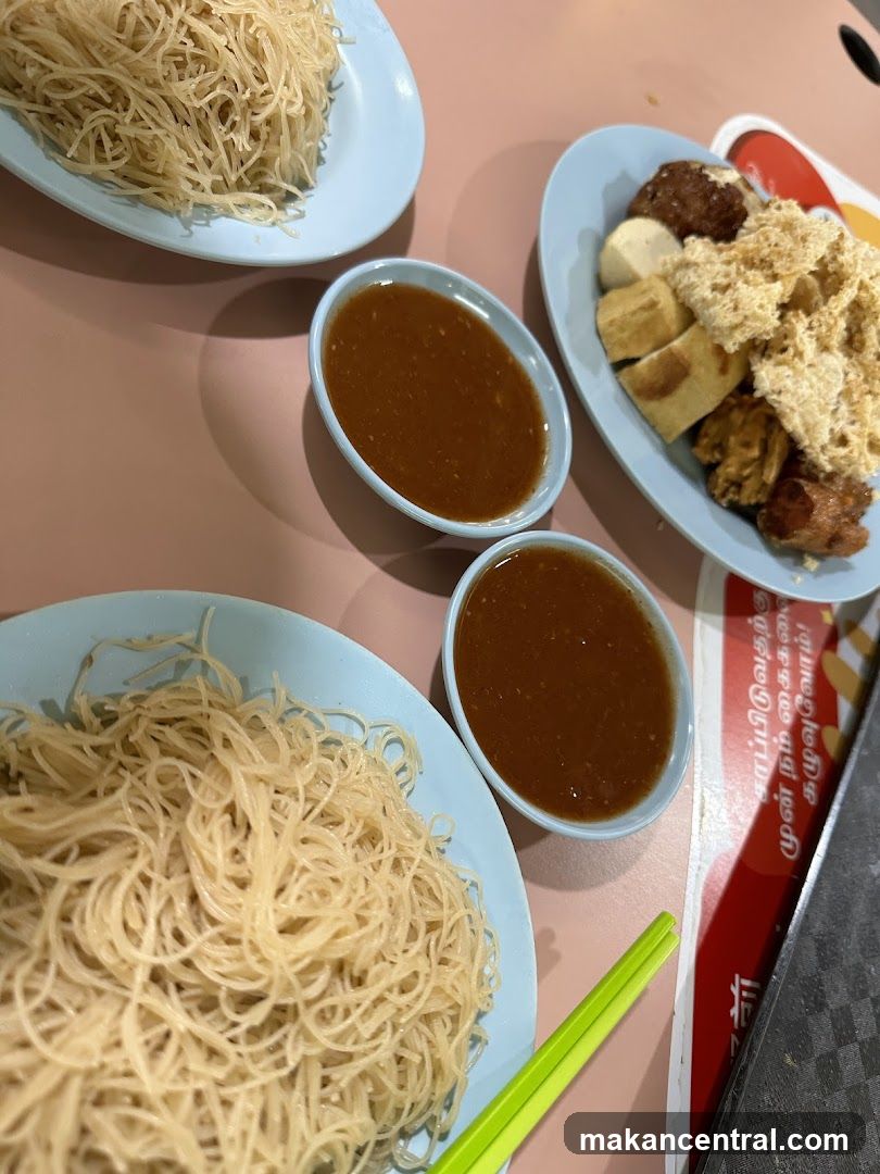 Noodles and Dipping Sauce