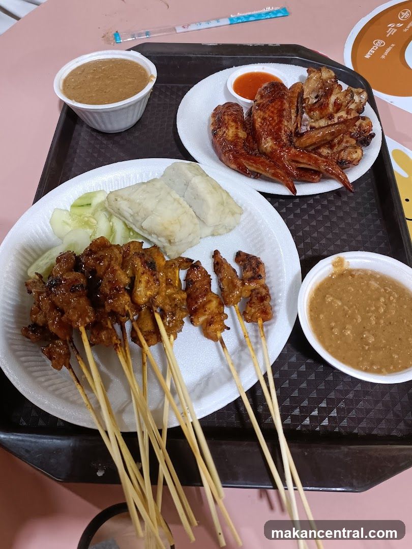 Chicken Satay and Wings