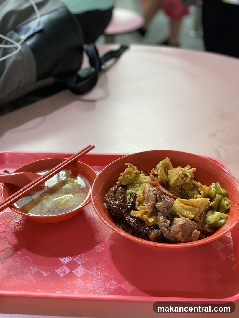 Noodles with Meat and Soup