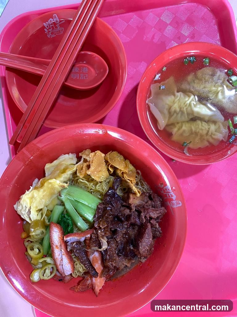 Noodle and Wonton Soup