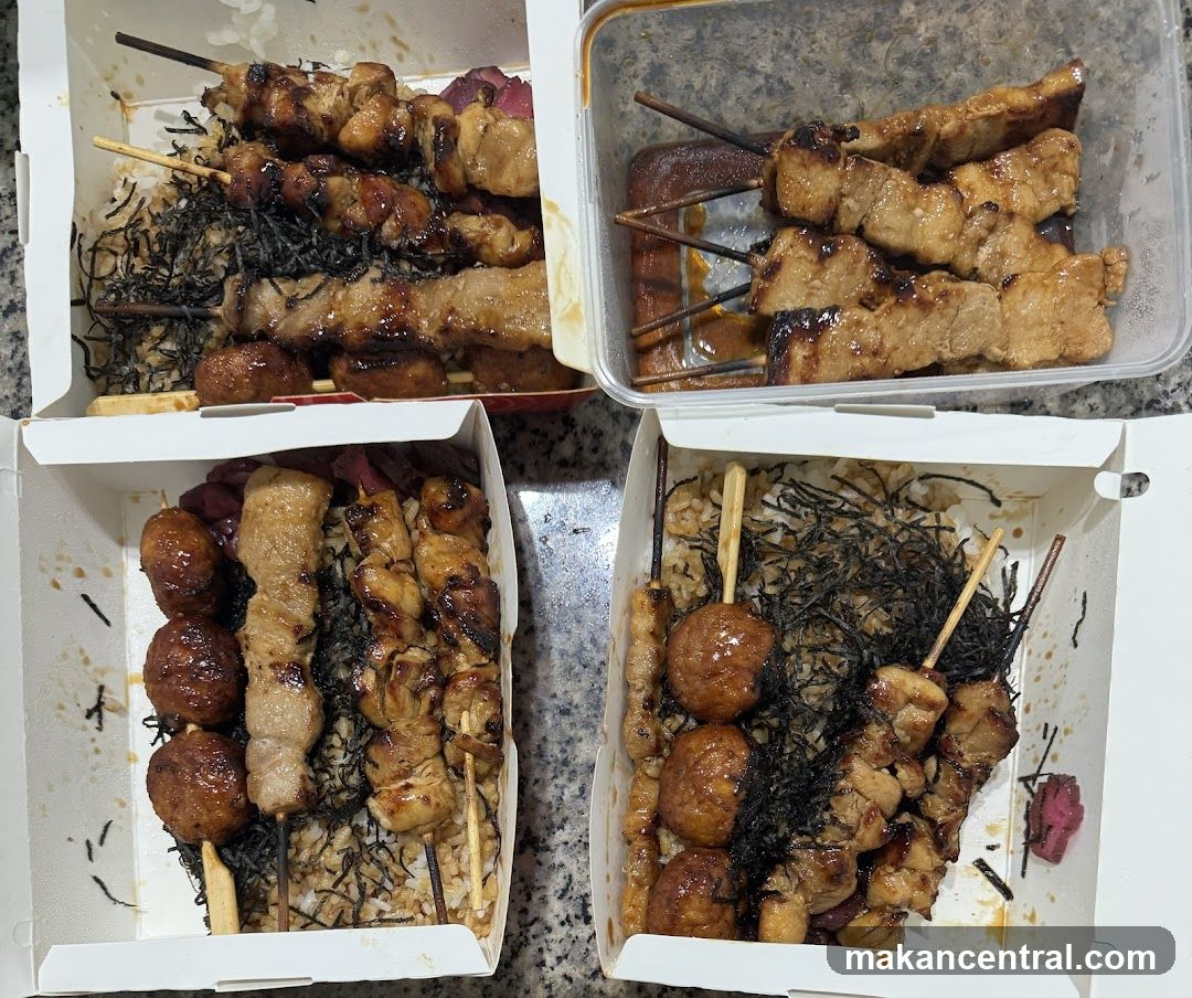Skewers and Rice Bento Boxes