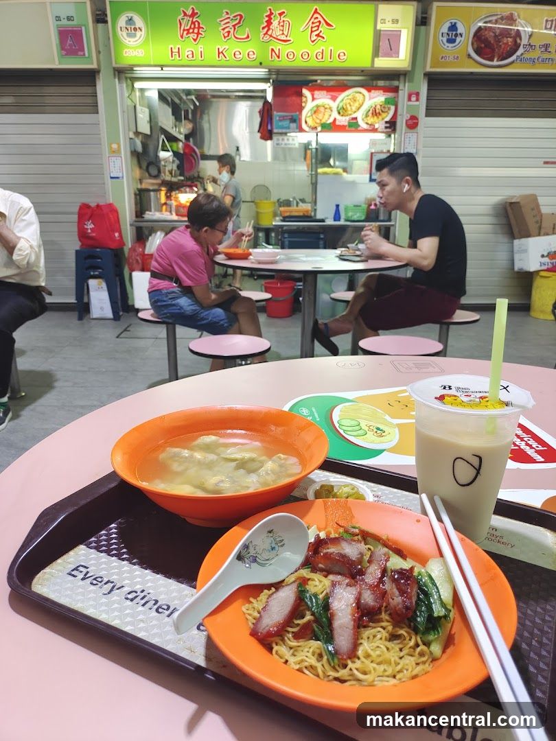 Food Stall with Customers