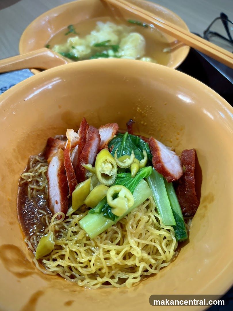 Noodles with Char Siu and Wonton Soup