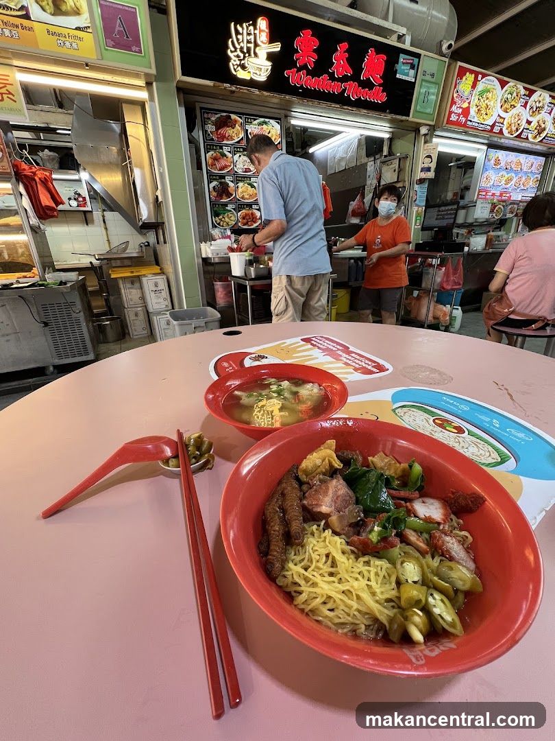 Wonton Noodle Stall Food