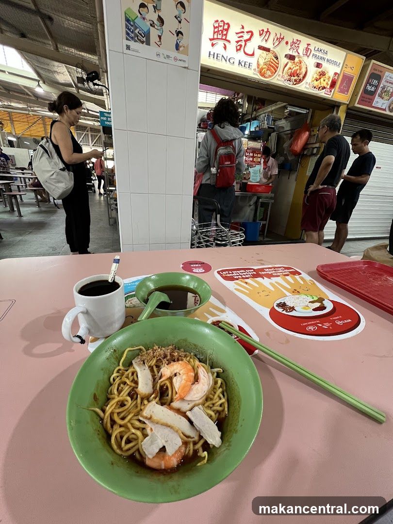Noodle Dish with Coffee