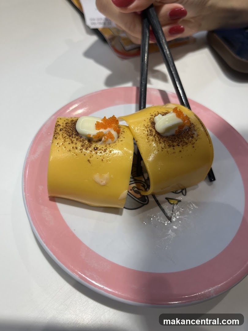 Sushi with Cheese Topping