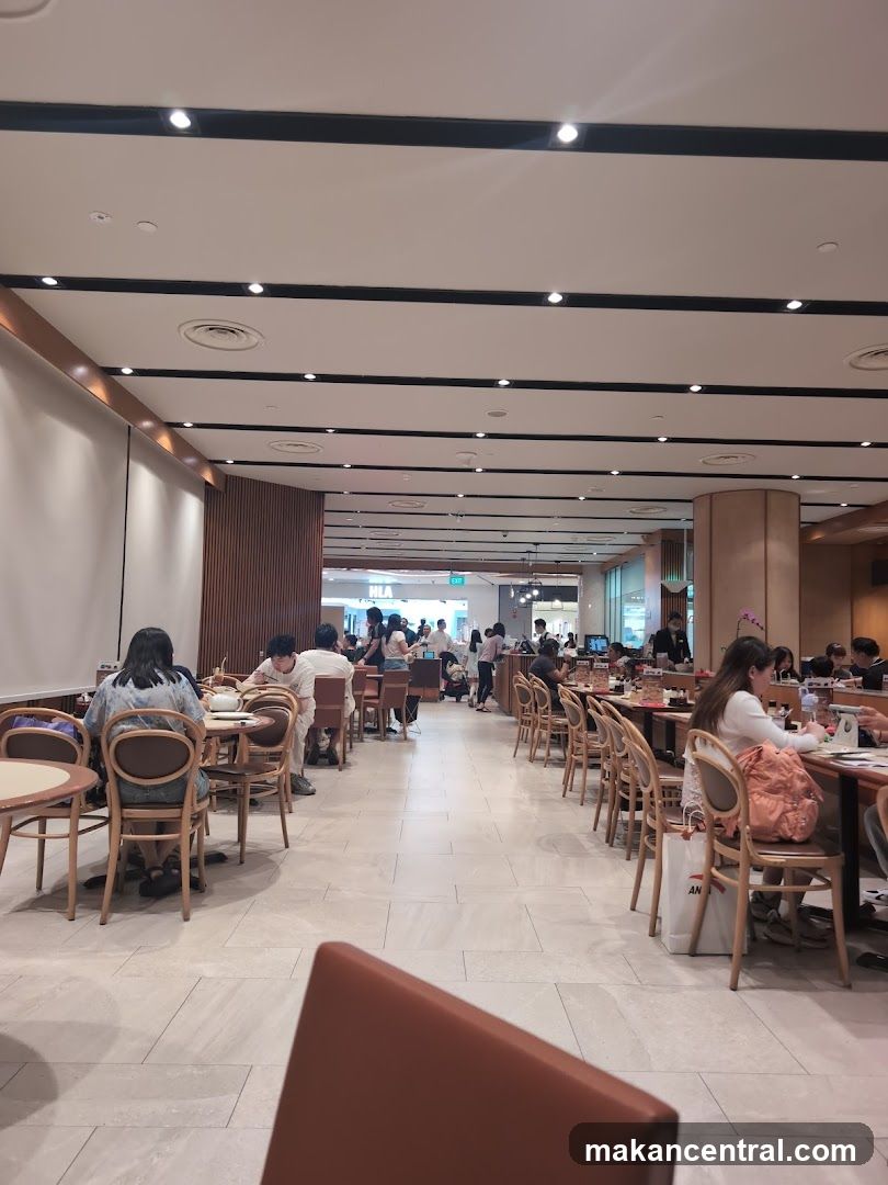 Restaurant Interior with Patrons
