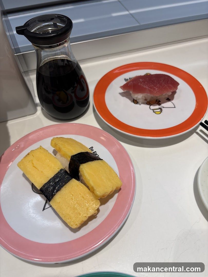 Tamagoyaki and Tuna Nigiri Sushi
