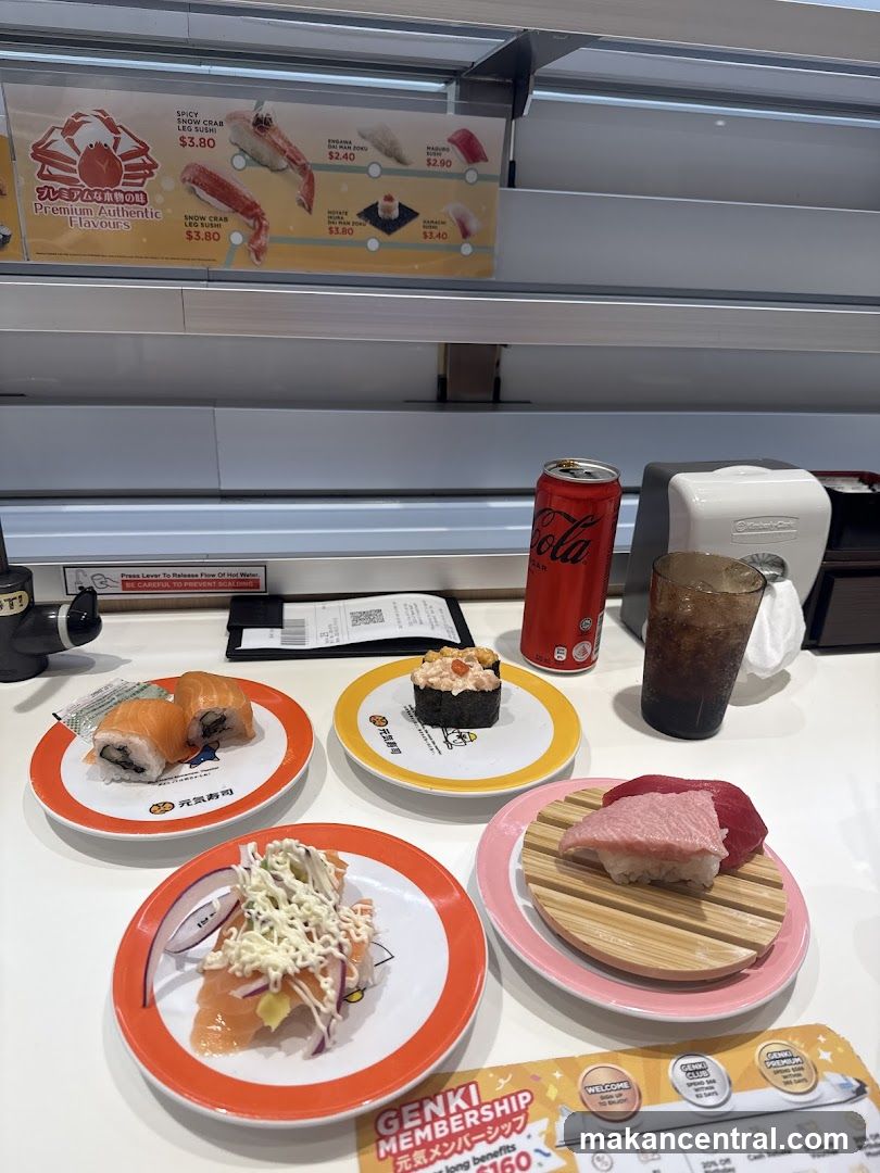 Sushi Platter and Drinks
