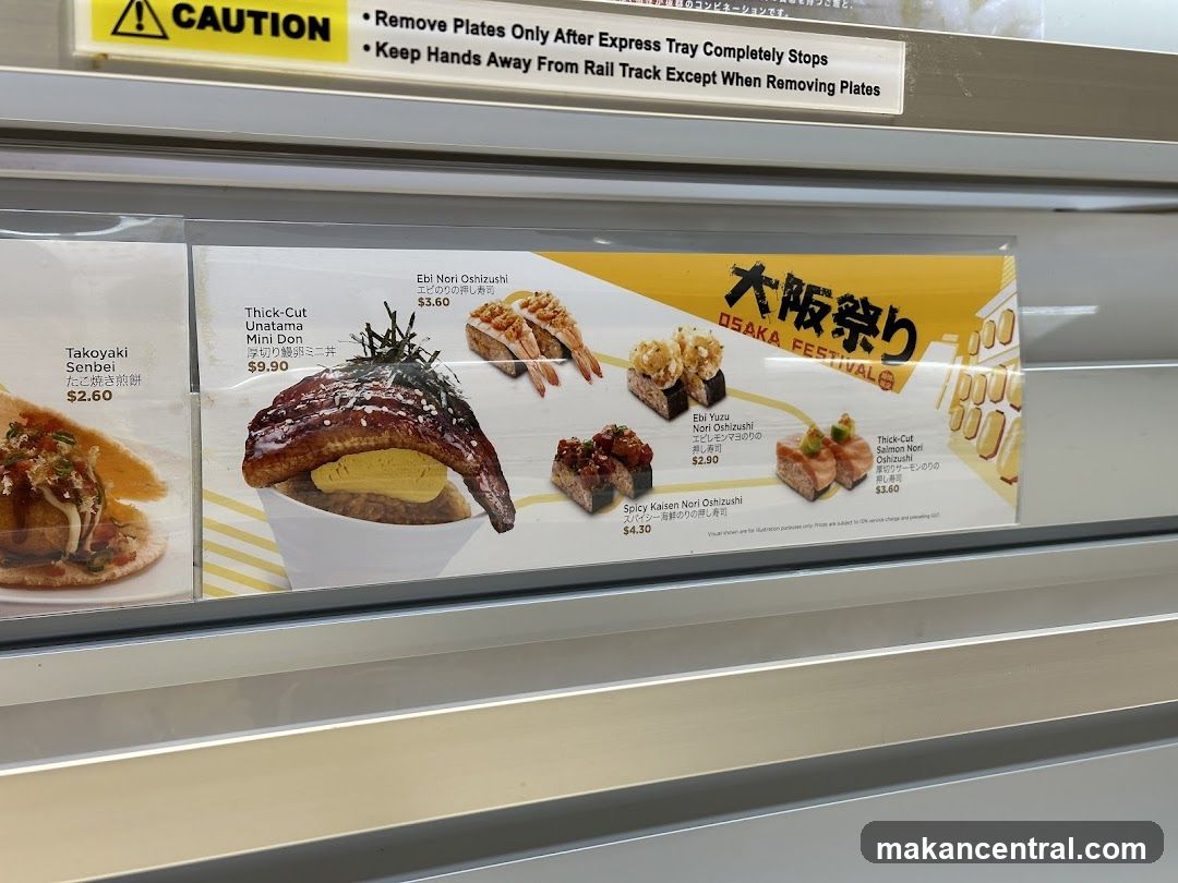 Osaka Festival Menu