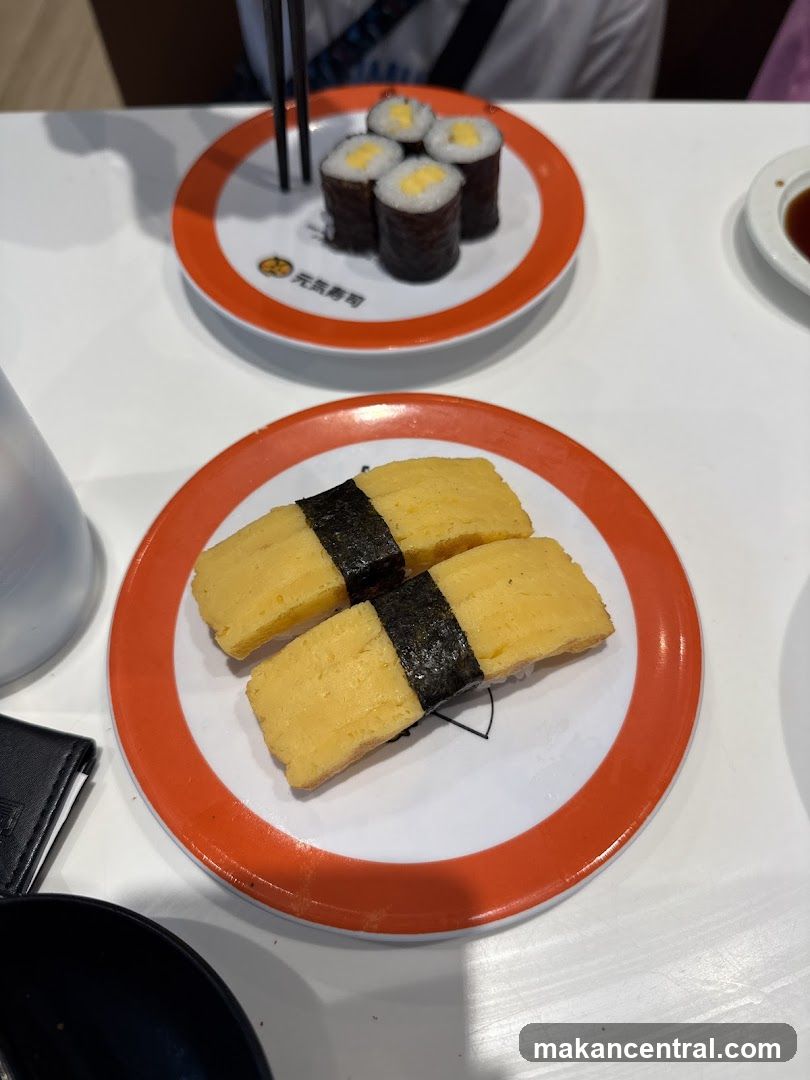 Tamagoyaki Sushi and Maki Rolls