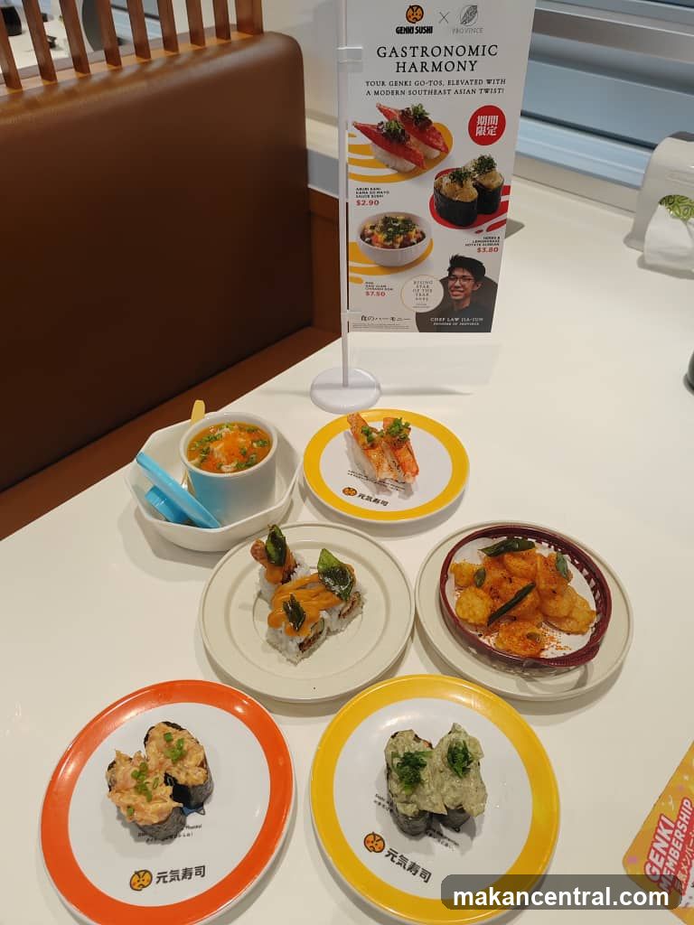 Sushi Plates and Menu