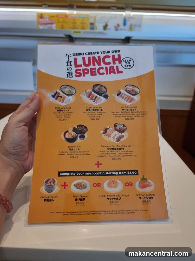 GENKI CREATE YOUR OWN LUNCH SPECIAL