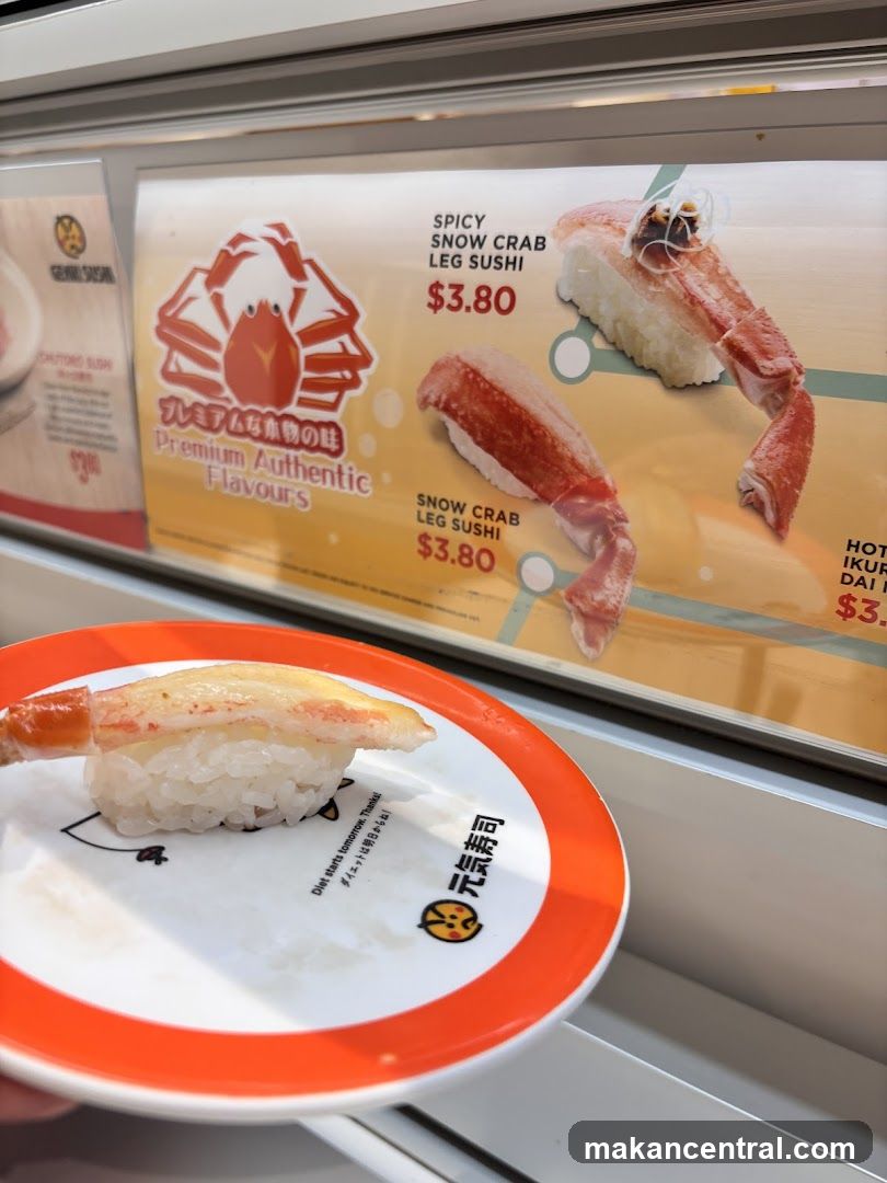 Snow Crab Leg Sushi