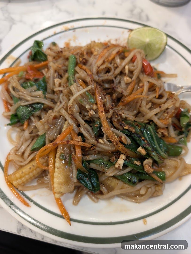 Noodle Dish with Vegetables and Lime