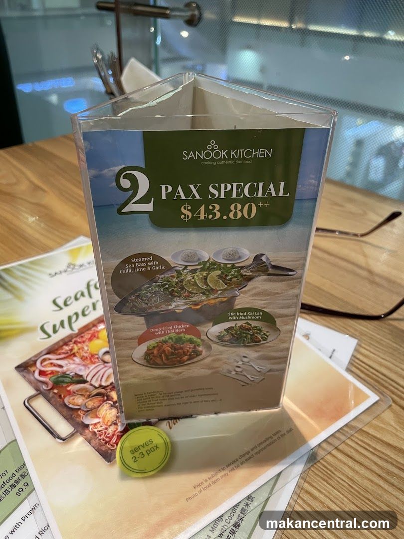 Sanook Kitchen 2 Pax Special
