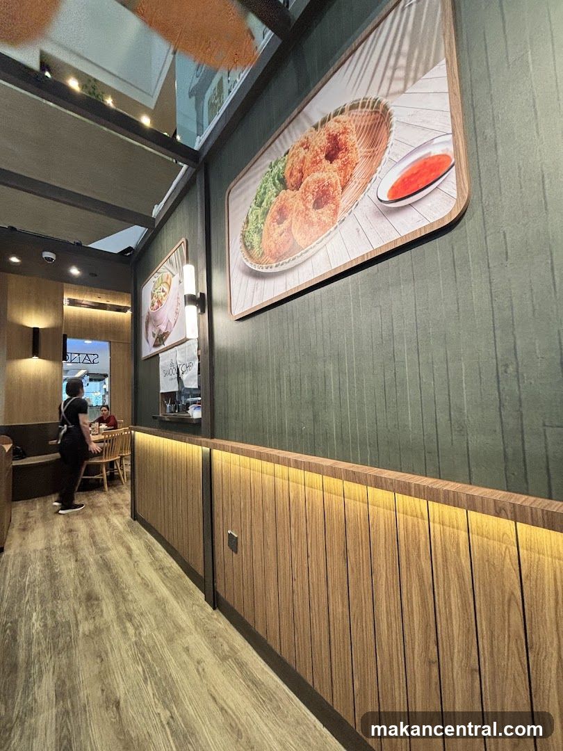 Restaurant Interior with Food Display
