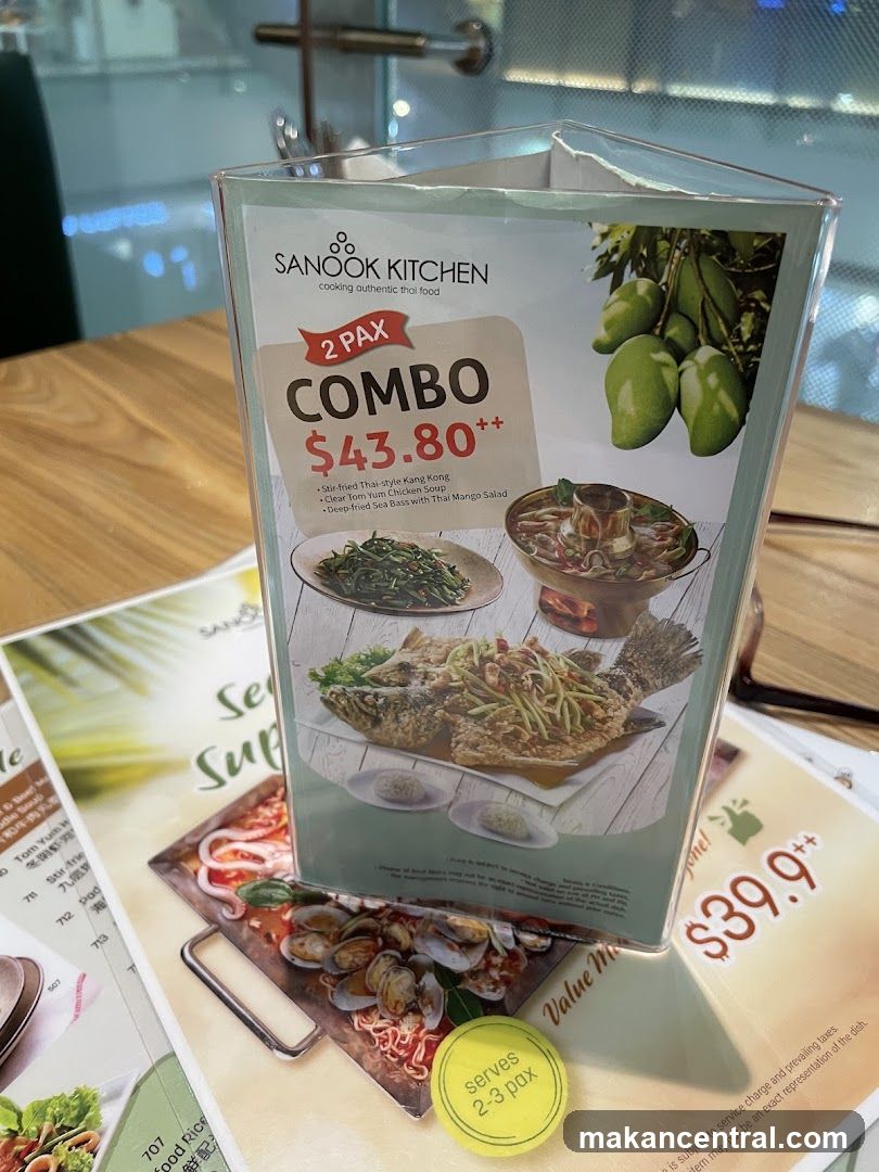 Sanook Kitchen Menu