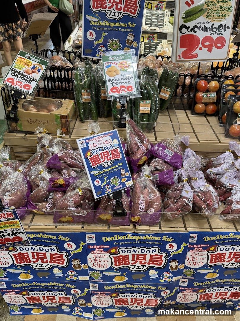 Don Don Kagoshima Fair Produce Display