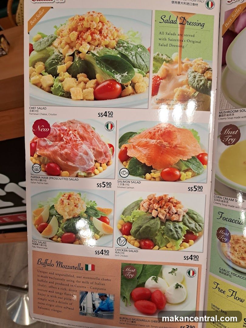 Saizeriya Menu