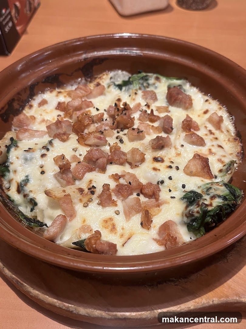 Gratin with Bacon and Spinach
