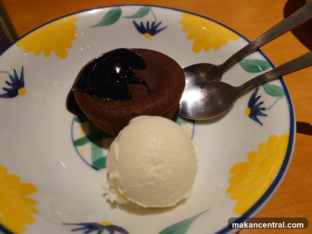 Chocolate Lava Cake with Ice Cream