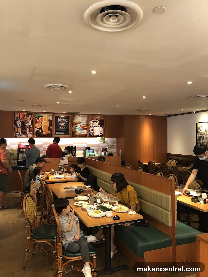 Restaurant Interior with Diners
