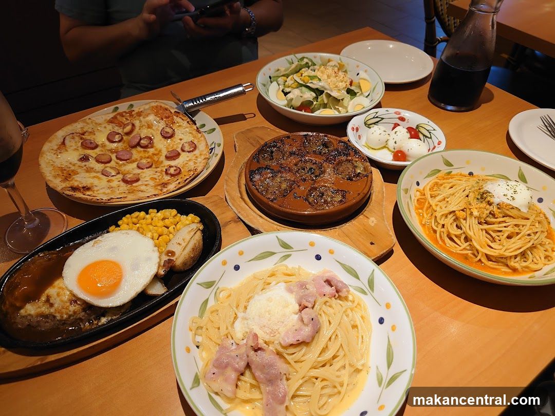 Table with various dishes