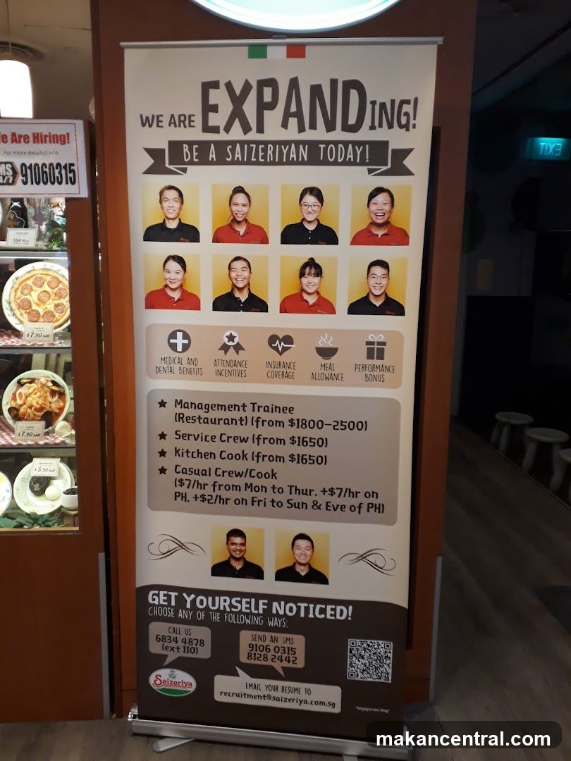 Saizeriya Hiring Banner