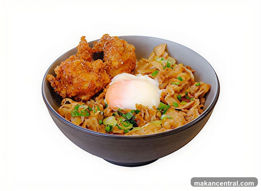 Fried Chicken and Egg Bowl