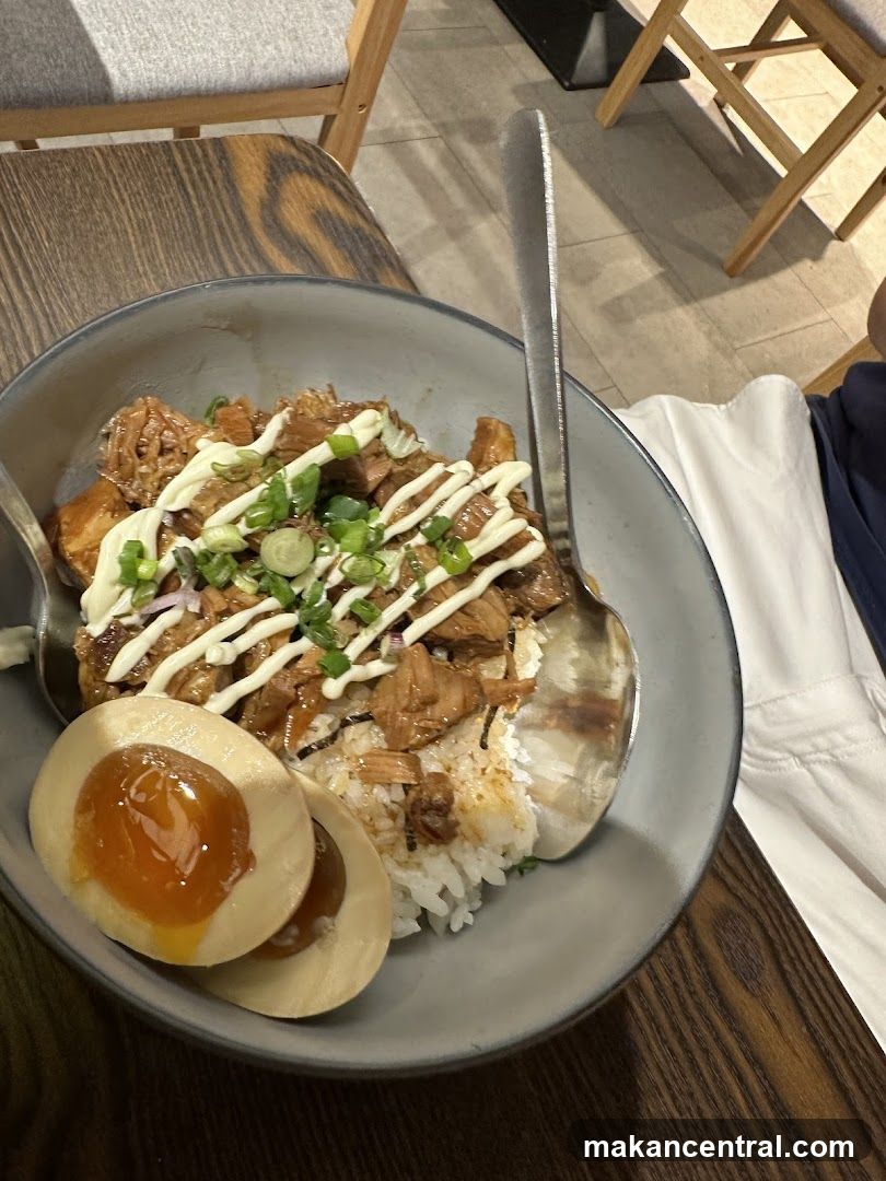 Pork Belly Rice Bowl with Soft-Boiled Eggs