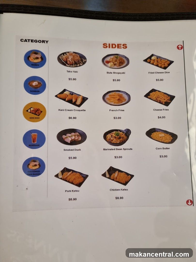Sides Menu