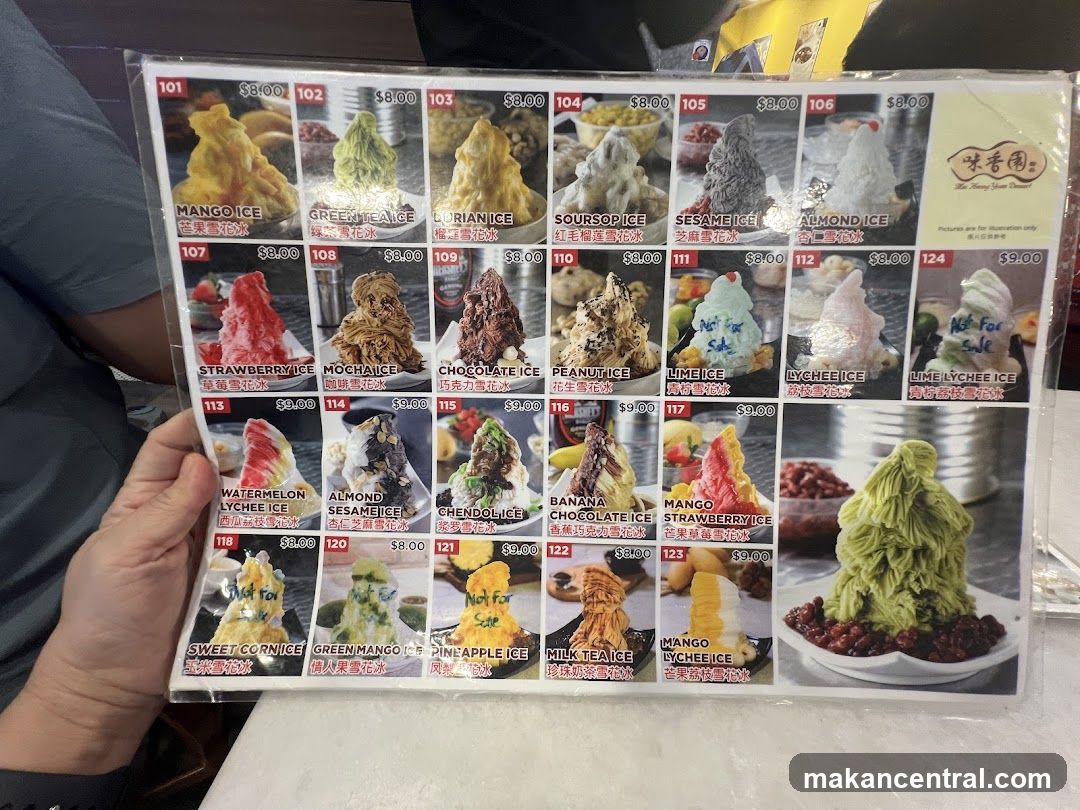 Dessert Menu